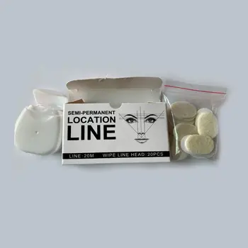 

Makeup Stencil pre-ink mapping Pre-Cut Strings not inked For Eyebrow Mapper - Microblading Measuring String With 10pcs Liner