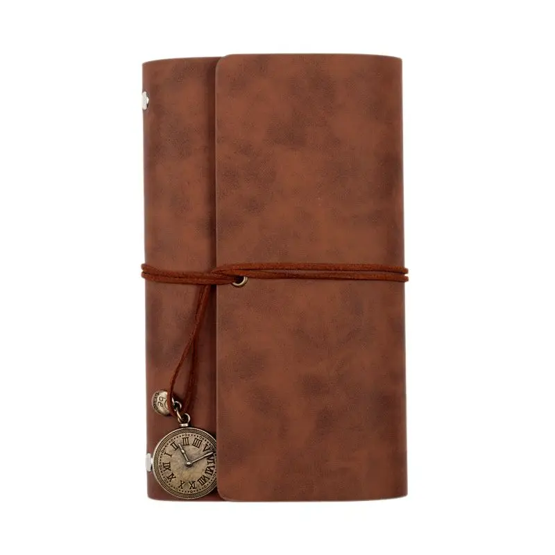 SB Vintage Travelers Notebook Diary Notepad PU Leather Spiral Literature Note Book Paper Journal Planners School Stationery Gift - Цвет: SB