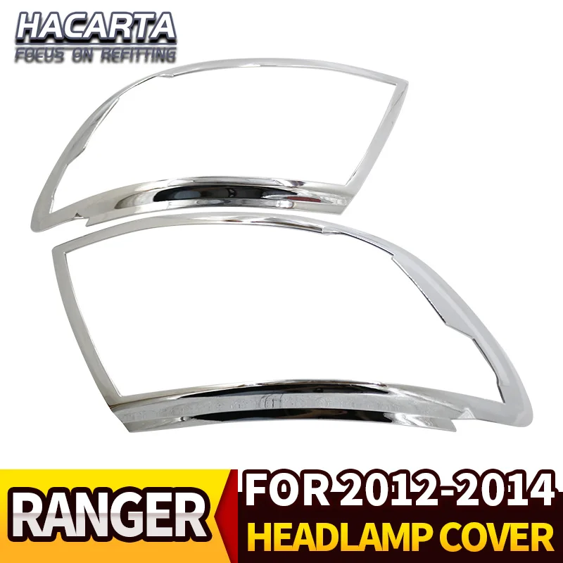 

Бесплатная доставка для 2012-2014 RANGER головной светильник крышка ABS хром передняя крышка лампы RANGER WILDTRAK аксессуары