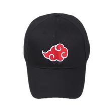 Cotton Japanese Akatsuki Logo Anime Naruto Dad Hat Uchiha Family Logo Embroidery Baseball Caps Black Snapback Hats dropship