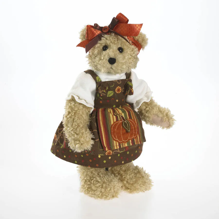 25cm Creative Lucky Teddy Bear School Girl Christmas gift Pumpkin Cloth Cute Princess plush children toy doll can sit | Игрушки и хобби