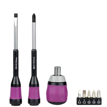 

Ratchet Screwdriver Set 7 In 1 Replaceable Magnetic Bits Cross Slotted Head Screwdriver with bits Repair Hand Tools