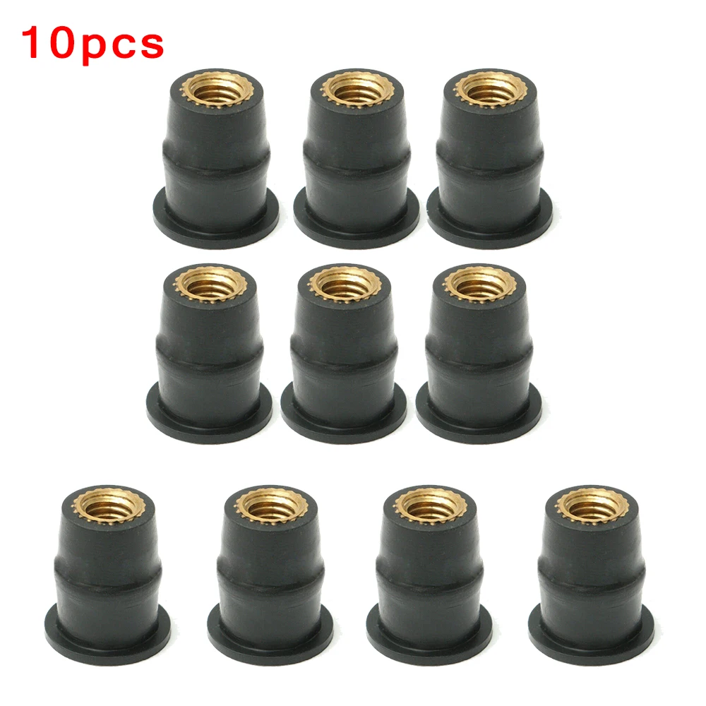 Motorcycle Windshield Rubber Nuts/M5/M6 Vibration Damper Panel Mounting 5mm Universal M5 Rubber Nuts For Most Windshields 10X car accessories motorcycle accessories auto accessories
