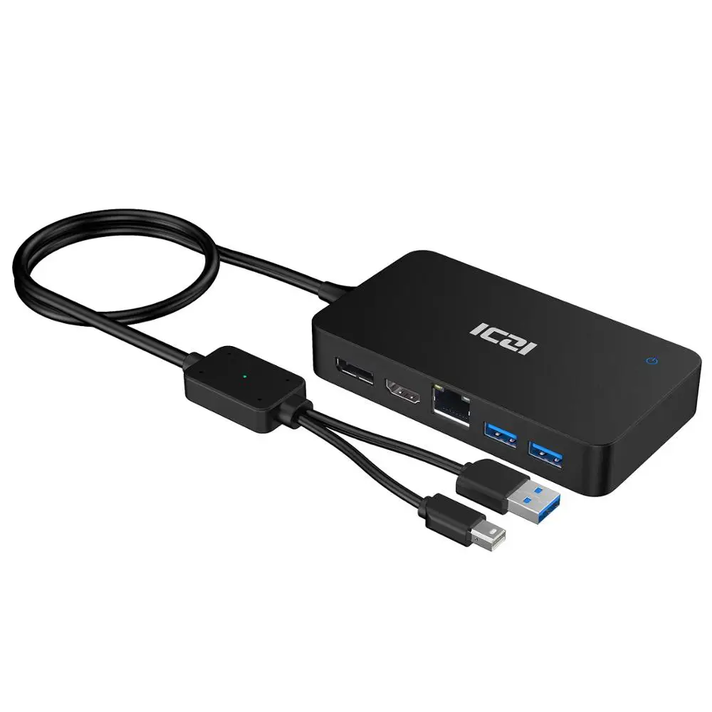 ICZI Surface Dock USB Hub with HDMI DP Ethernet Lan port USB 2.0/3.0 Port Docking Station for Microsoft Surface Pro 6 5 4 3