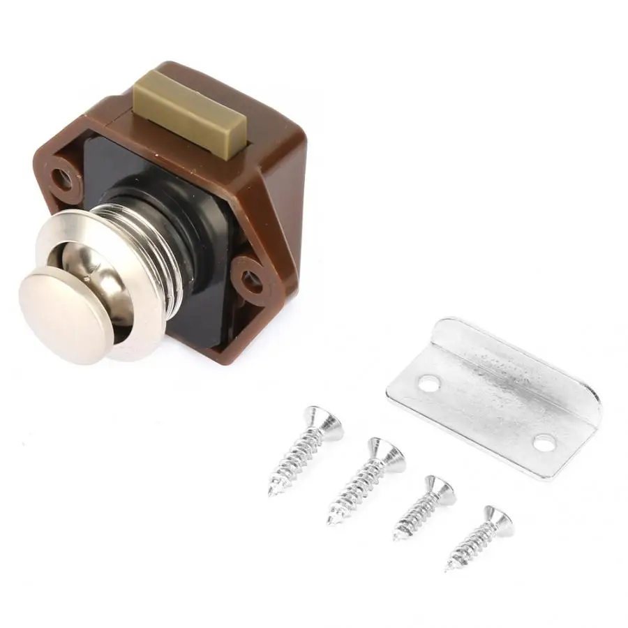 

3pcs Car Boat Push Button Locks RV Cabinet Drawer Safety Latch Lock Cerradura