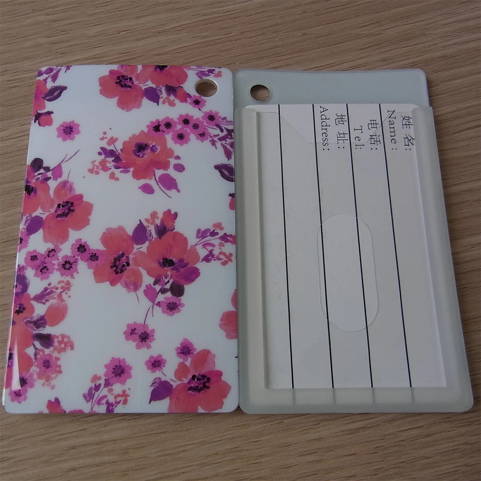 

Customizable Top Grade Business Luggage Tag Card Holder TPU Card Sleeve IMD Tag Coloured Drawing Billboard