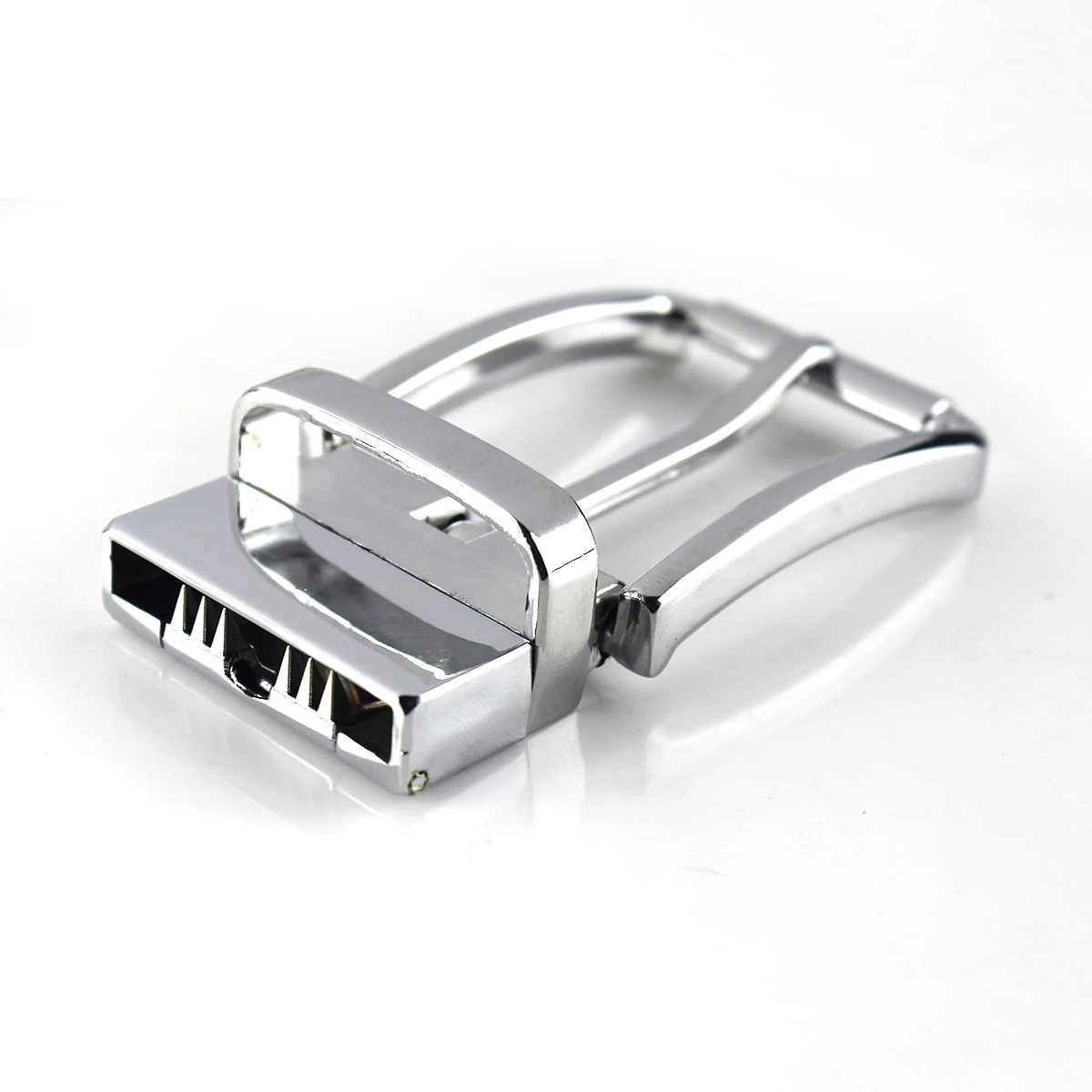 1pcs 35mm Metal Chrome Men Belt Buckle High-quality Clip Buckle Rotatable  Bottom Single Pin Half Buckle Leather Craft Belt - AliExpress