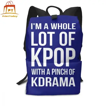 

Kpop Lot Backpack A LOT OF KPOP BLUE Backpacks Multi Purpose Trending Bag High quality Schoolbag Teen Man - Woman Pattern Bags