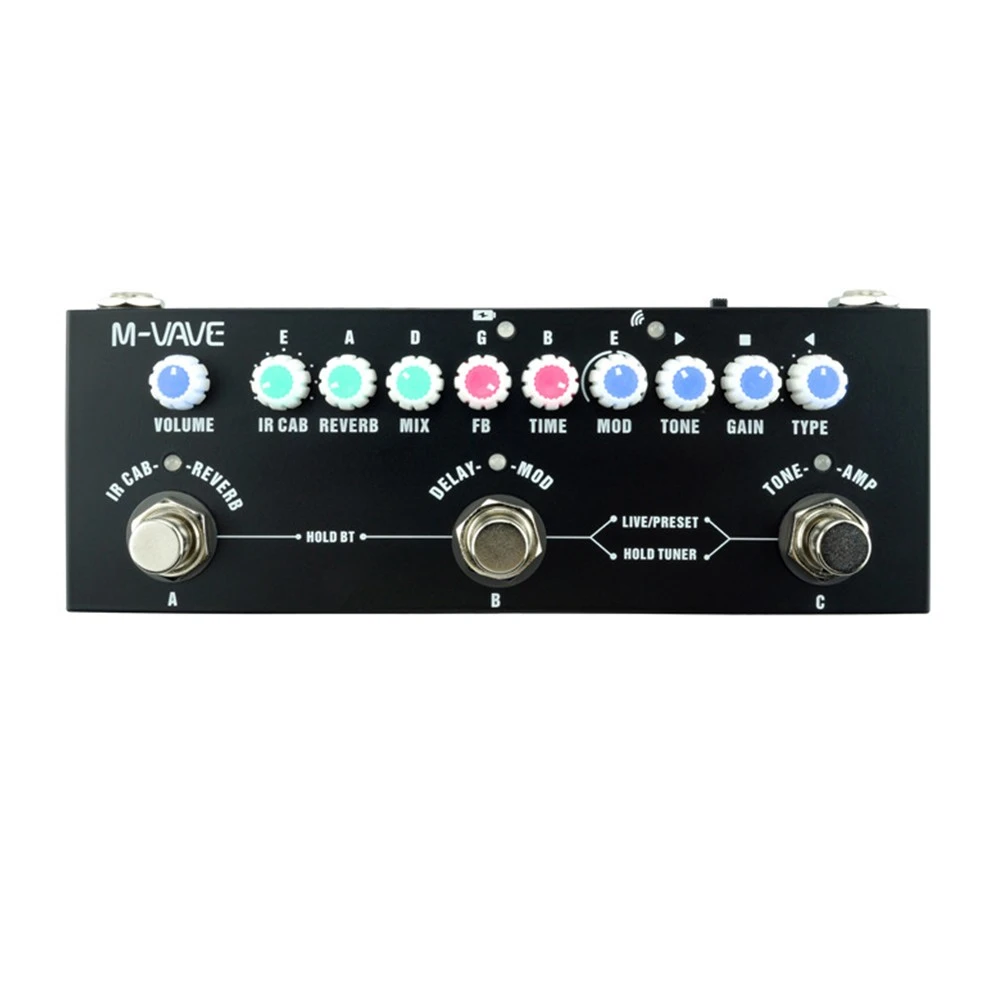 Cubo de M VAVE para Pedal de múltiples efectos recargable, retardante, Chorus Phaser, reverberación, soporte para PC, importación de 3ª fiesta, guitarra eléctrica multiefecto|Partes y accesorios de guitarras| - AliExpress