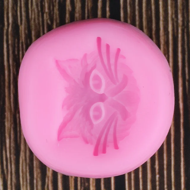 Aranyos Macska Arc Szilikon Formák Polimer Agyag Cukorkás Csokoládé Gumpast Penész Barkácsparti Cupcake Topper Fondant Sütemény Díszítő Szerszámok - Image 3