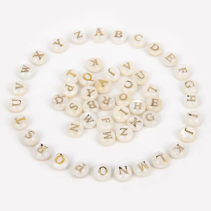 Wholesale 8mm Black Capital Letters Ceramic Beads For Jewelry Making  Bracelet Handmade Porcelain Ceramic Letter Beads