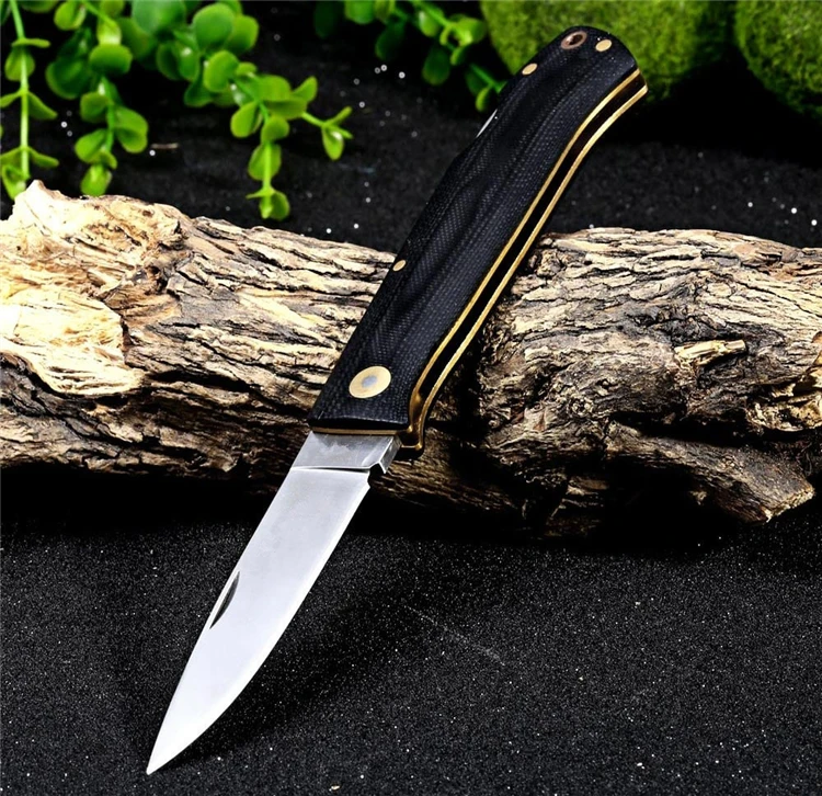 

Newest 1502 folding knife High quality Pocket knives Tactical survival tool folder blade G10 handle 440C steel EDC Collecti