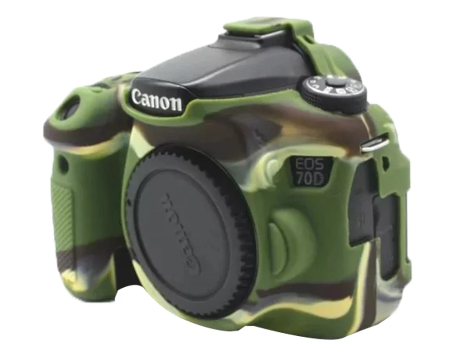 CAENBOO для Canon EOS 70D сумка для камеры Мягкий силиконовый резиновый защитный чехол для корпуса чехол для Canon EOS 70D черная цветная сумка