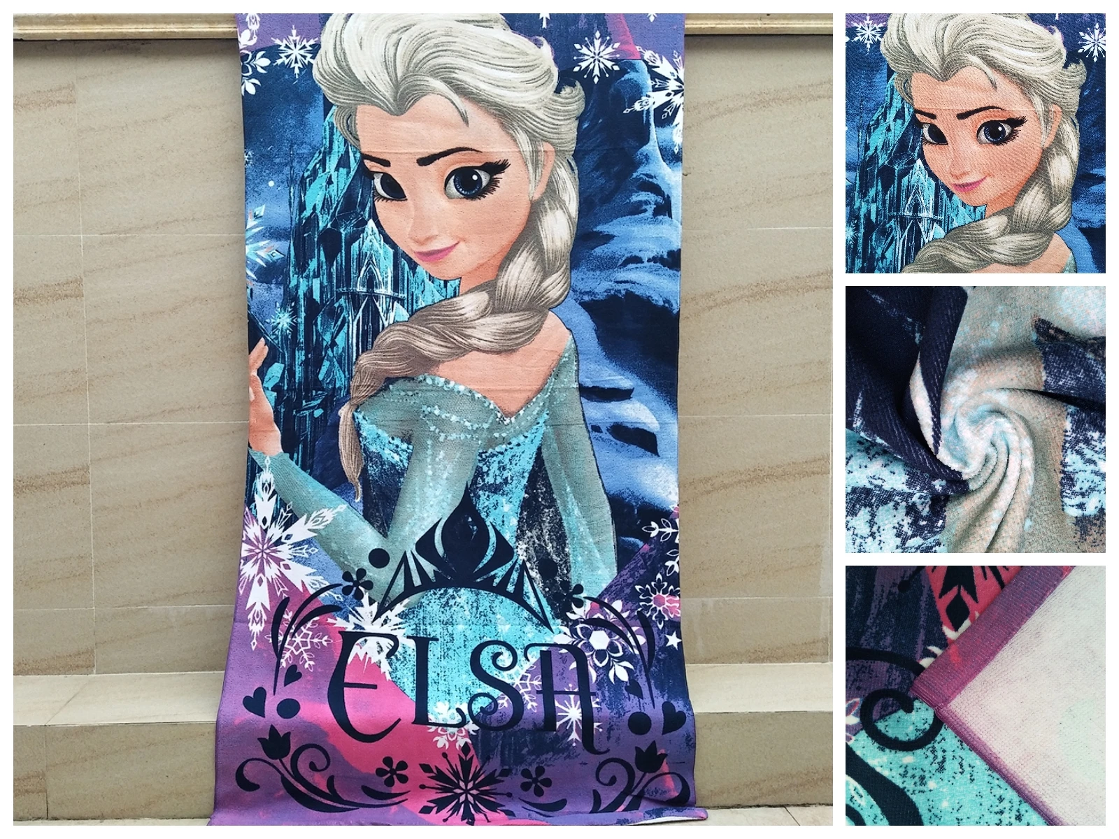 Disney детское впитывающее полотенце с рисунком Белоснежки быстросохнущее купальное полотенце банное полотенце с мультяшным принтом пляжное полотенце