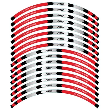 

16Pcs Strips Reflective Motocross Bike Motorcycle Wheel Sticker Decals Wheel Rim Tape Car Styling for Honda KTM Kawasaki Suzuki
