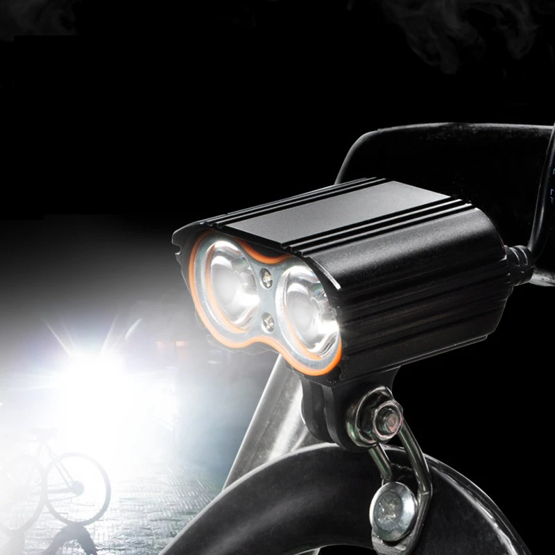 XANES DL24 1600LM двойной T6 светодиодный фонарь для велосипеда 4 режима IPX65 Водонепроницаемый Электронный велосипед электрическая фара для скутера фара велосипедная фонарь