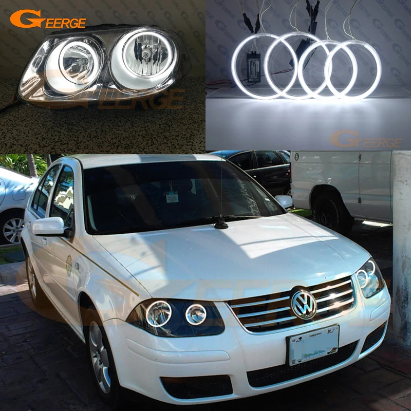 Для Volkswagen VW Jetta City MK4 2007 2008 2009 отличный ультра яркий CCFL ангельские глазки Halo кольца