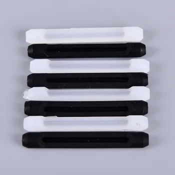 

2 Pairs White Black Silicone Glasses Accessories Ear Anti-slip Holder Hook Sports Eyeglass Temple Tip