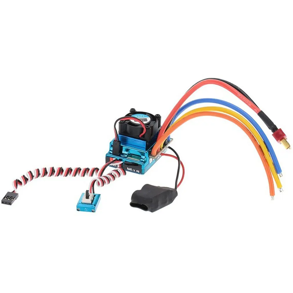 

Waterproof 120A Brushless ESC Electric Speed Controller Dust-proof for 1/8 1/10 1/12 RC Car Crawler RC Boat Part