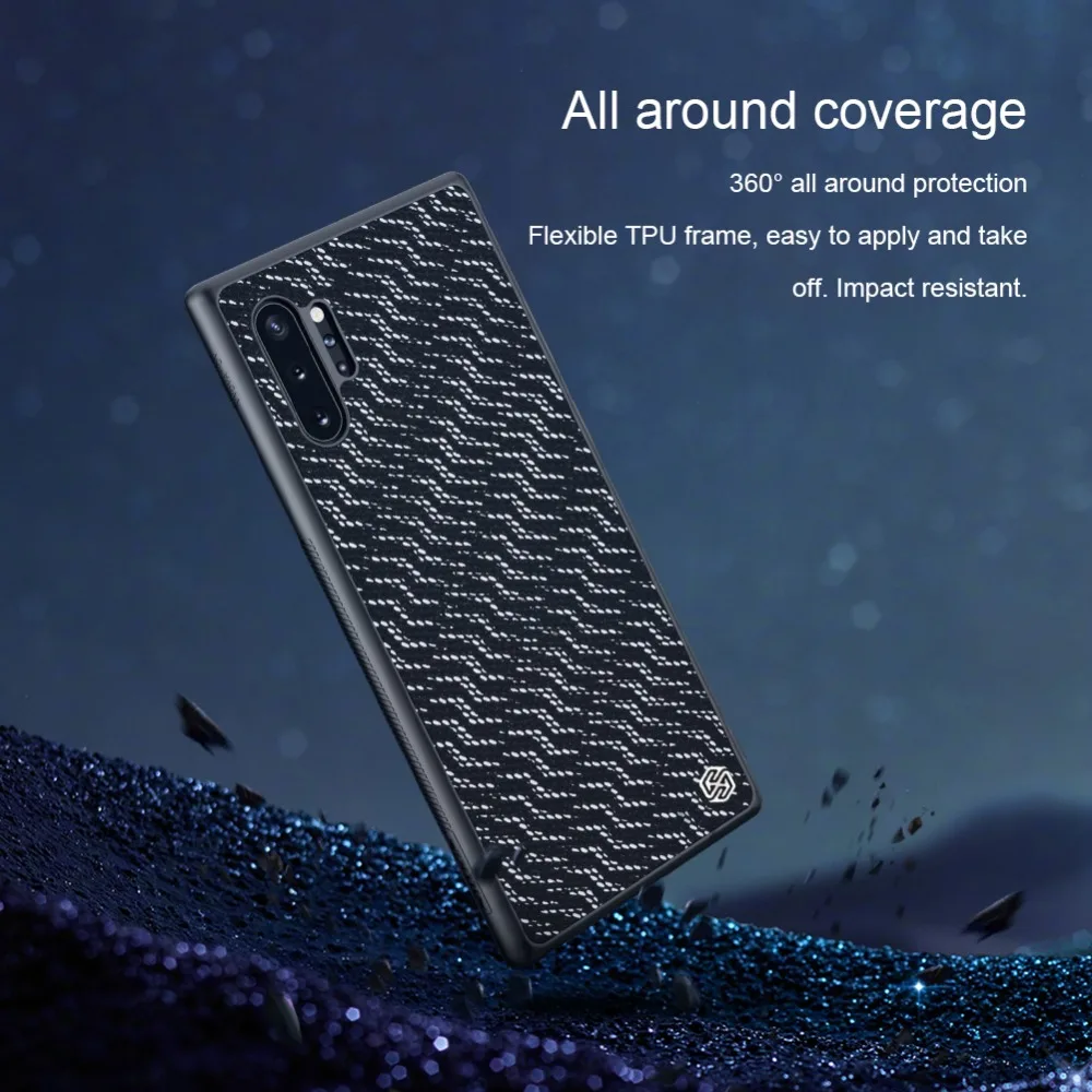 Для samsung Galaxy Note 10 Plus чехол NILLKIN Twinkle Сетка из полиэстера светоотражающий чехол для samsung Note 10 Plus чехол 10