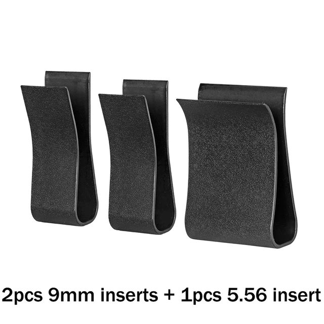 Tactical MOLLE 5.56 1+2 Side 9mm Magazine Pouch Kydex Wedge Insert KYWI Malice Strap Clip For TMC Belt Hunting Airsoft Paintball 9MM 5.56 inserts