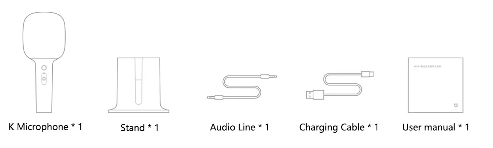 2021 Xiaomi MIJIA K Song Microphone Karaoke Bluetooth 5.1 Connected Stereo Sound DSP Chip Noise Cancellation 2500mAh BatteryMijia Karaoke MicrophoneMijia Karaoke Microphone