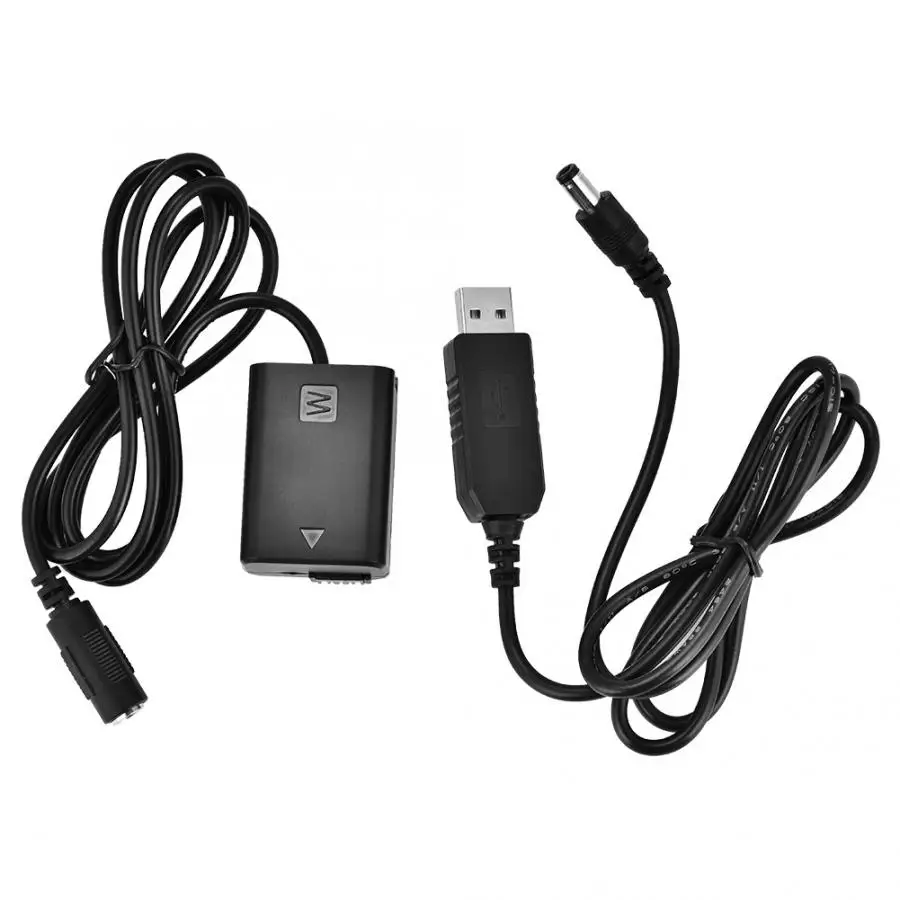 NP FW50 USB пустышка батарея адаптер полный декодирование с кабелем для sony A6300 A5000 NEX 5N