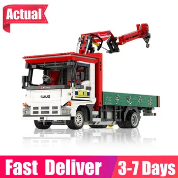 

IN STOCK YC-GC007 Technic Series Car X-Tech:Crane Lorry Model Building Blocks Bricksk Kids Christmas Birthday Gifts Children