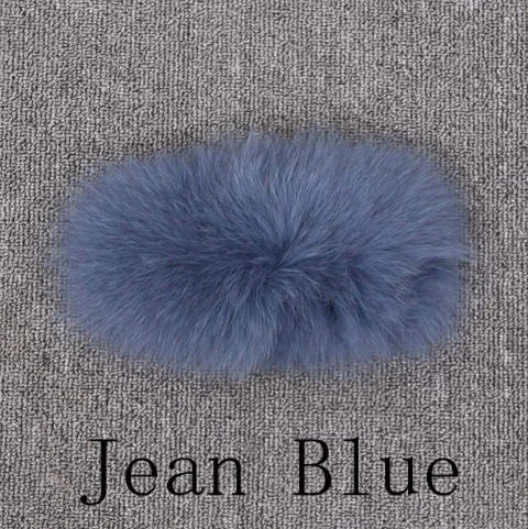 jean blue QIUCHEN PJ8097 Новое поступление Полный Пелт сплошной натуральный Лисий мех жилет женский зимний жилет подлинное пальто без рукавов - Цвет: jean blue