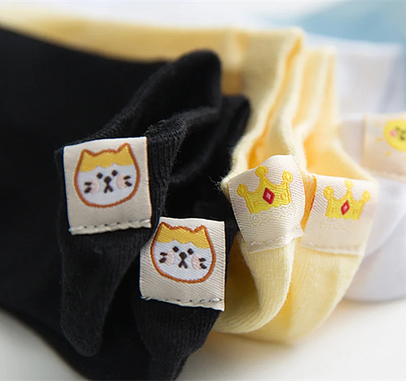 Socks Women's Spring And Summer New Products Japanese-style Cotton Fruit Cartoon Animal Cloth Label No-show Socks Women's Cute S