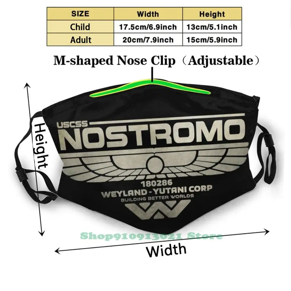 Nostromo - Designe Outdoor Headwear Sport Scarf Nostromo Weyland Movie Ripley Yutani Film Horror Xenomorph Sci Fi Science hair scarf for men