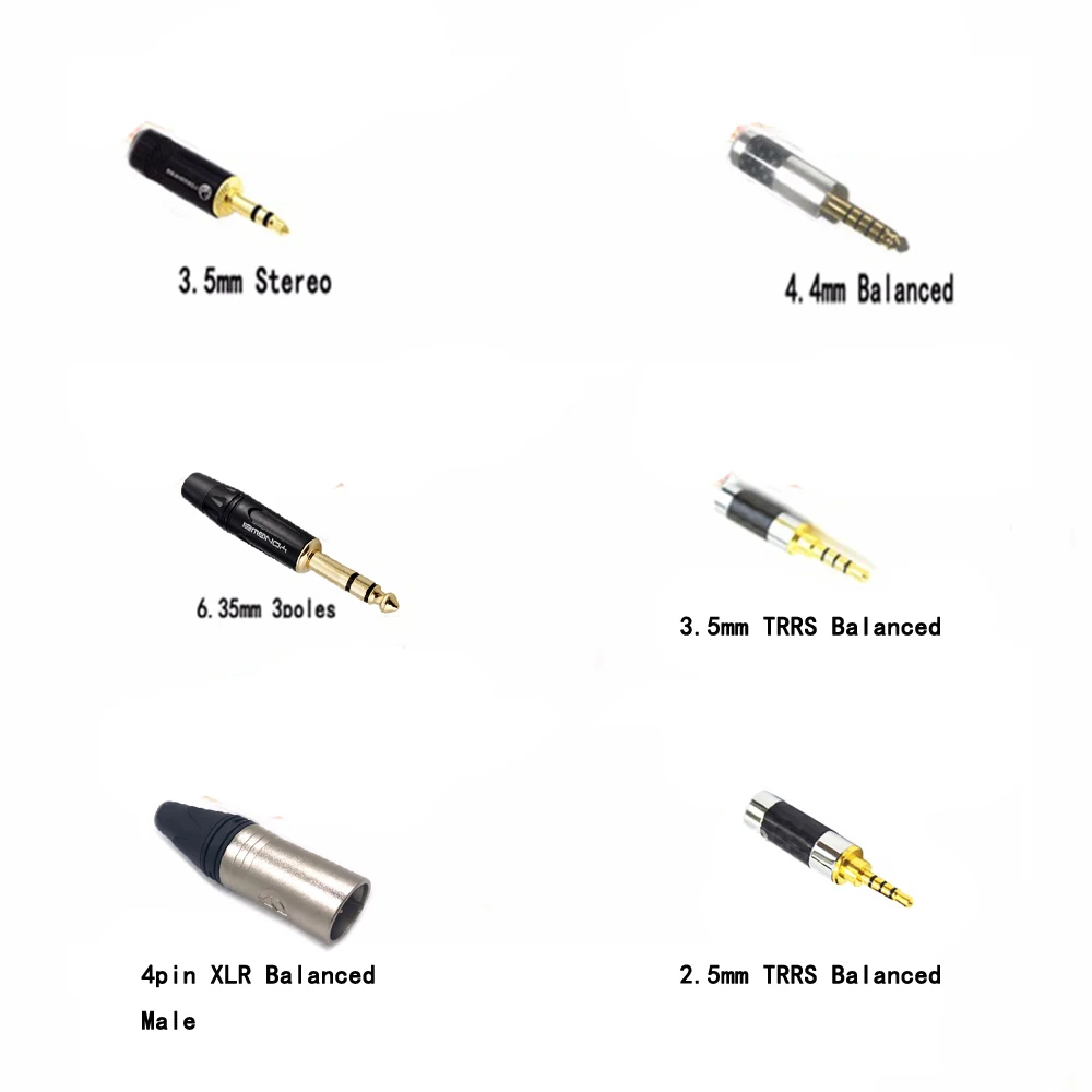 Thouliess HIFI Silver Plated Headphone Upgrade Cable for OPPO PM 1 PM 2 HE1000 400S 560 Headphones 2x2 5mm Extended plug