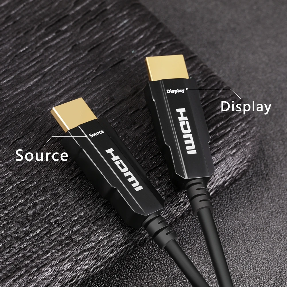  Optical fiber HDMI cable 4k HD computer TV notebook connected projector display HDR signal conversi