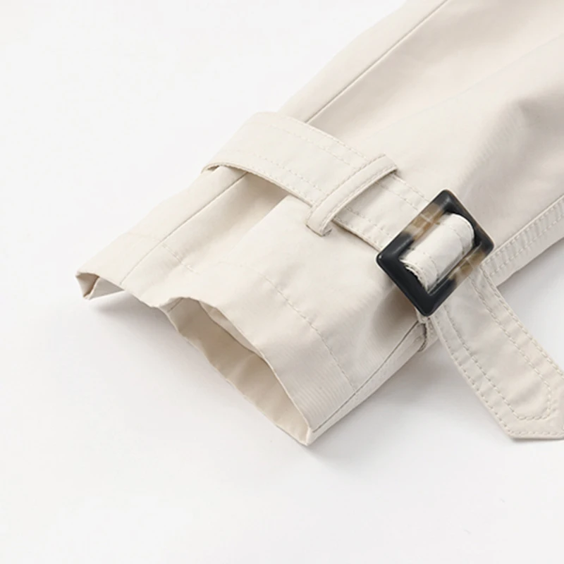 GALCAUR Hit Color Patchwork Windbreaker For Women