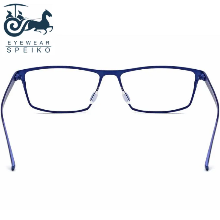 Ultralight pure titanium frames 1871 business style men eyewear can be myopia reading glasses 1.74 anti-blue lenses