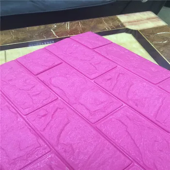 

New Self-Adhesive 3D Anti-Brick Pattern Background Wall Stickers PE Three-dimensional Self-Adhesive 3D Three-dimensional Wall St