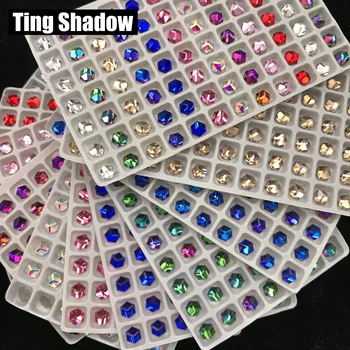 

6mm 84pcs 3D Nail crystal Rhinestones glue on Octagon nail crystal Diamond Nail Decorations Accessories