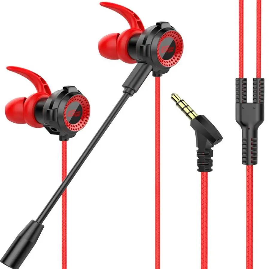 

Drive-by-wire Professional Earphone Hifi Headset With Microphone Noise Reduction Stereo Earbuds For PC Gaming Mobile Phone