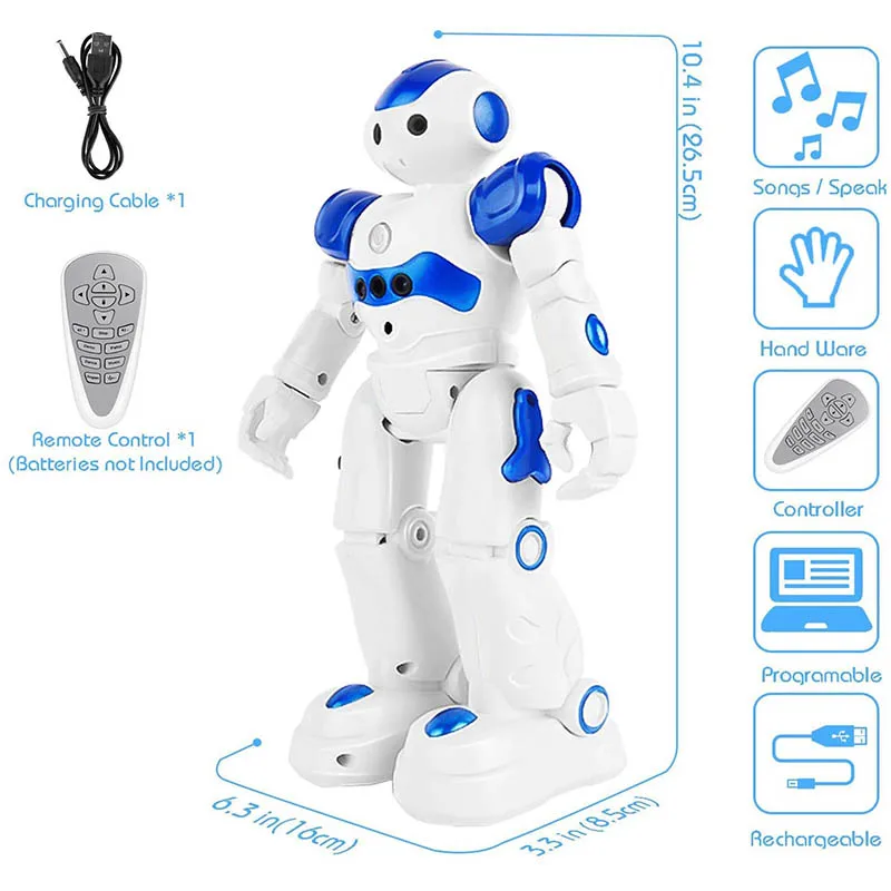 Smart Robots Lawrence Special Deal Remote Control FOR Kids Programmable LED Eyes 
