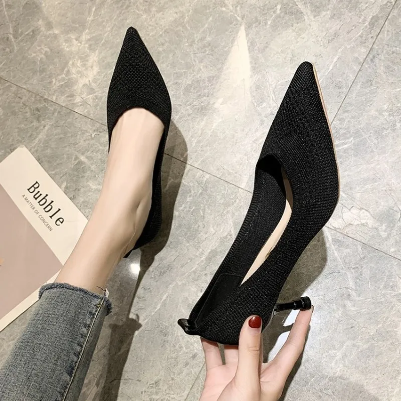 

Talon Femme sexy nude women's Wedding Shoes Ladies Footwear spring and autumn new ladies high heel pointed mouth wild Y16-04