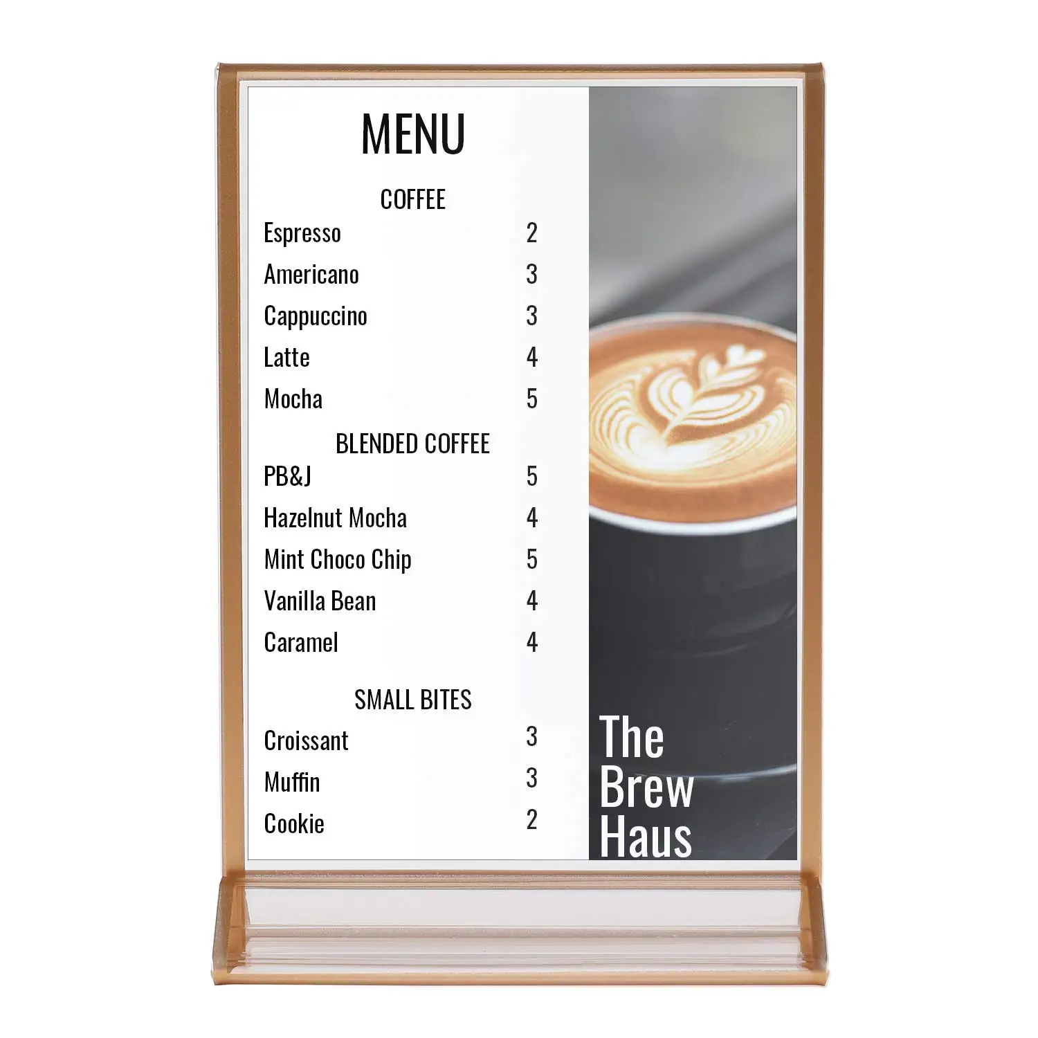 Gold Double Sided Picture Frames Acrylic Sign Holders Vertical Photo Stand for Table Numbers Wedding Cards Pressed Flowers Menu