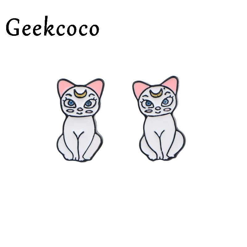 Креативные серьги в стиле аниме Сейлор Мун, вечерние ювелирные изделия для подруги, подарки на день рождения, женские серьги-гвоздики J0554