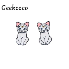 Креативные серьги в стиле аниме Сейлор Мун, вечерние ювелирные изделия для подруги, подарки на день рождения, женские серьги-гвоздики J0554