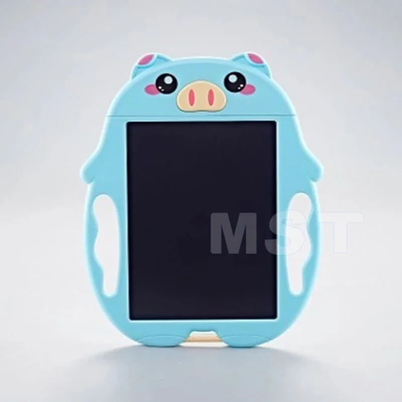 Blue Pig Дети lcd доска для рисования игрушка мультфильм электронный цифровой почерк планшет доска Обучающие Игрушки для раннего развития для детей - Цвет: Blue Pig