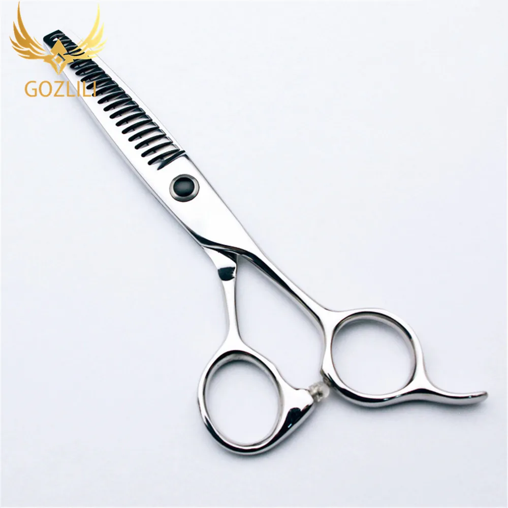 GOZLILI Professional Hairdressing Scissors 18 Teeth Fishbone Big Tooth Seemless ThinningBlendingTexturing Shear Hair Scissors (5)