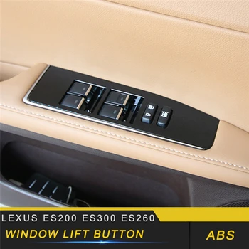 

For Lexus ES 2018 ES200 ES300 ES260 Car Styling Door Gate Window Lift Button Switch Panel Cover Trim Frame Sticker