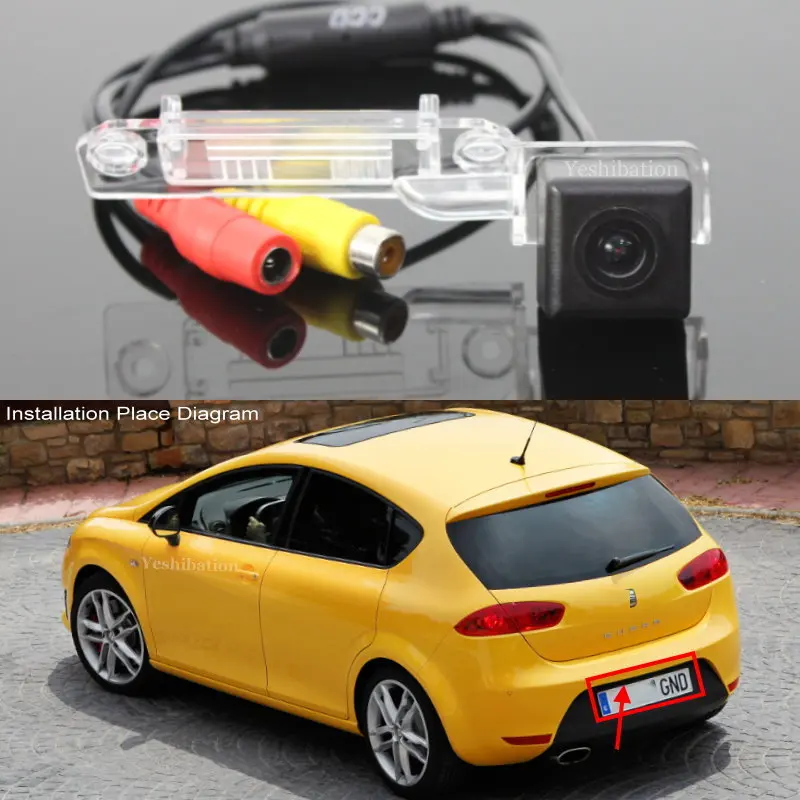 Камера заднего вида для SEAT CUPRA LEON 5E MK3 2012 ~ 2018 CCD/камера ночного видения/камера