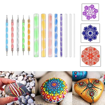 

26-piece Combination Set Embellished Hand-made Mandala Painting Tool
