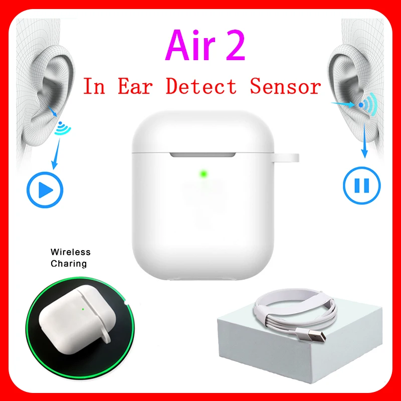 

Original Aire 2 TWS 1:1 In-ear H1 Blutooth Earphone Mini Wireless Earbud Headphone Aire2 Headset PK W1 H1 Chip elari Kulakli