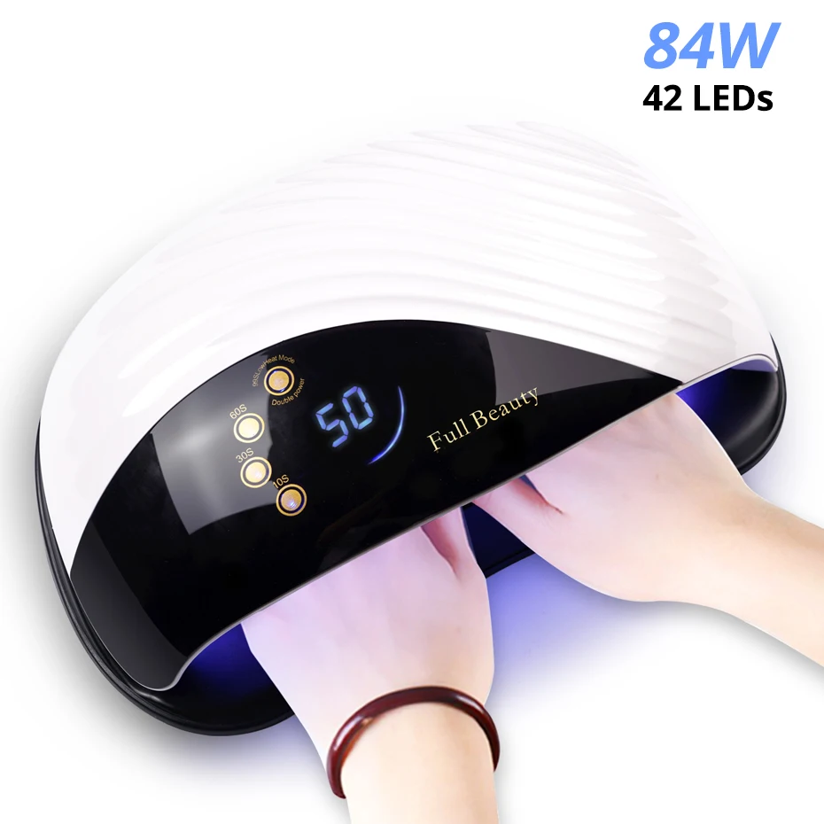

84W Nail UV LED Lamp Cooling Fan For Manicure Sun Light Source Nail Dryer Machine Curing UV Gel Polish Nail Lamps Set TRMDone